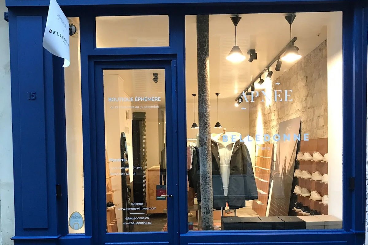 Boutique éphémère Apnée x Belledonne