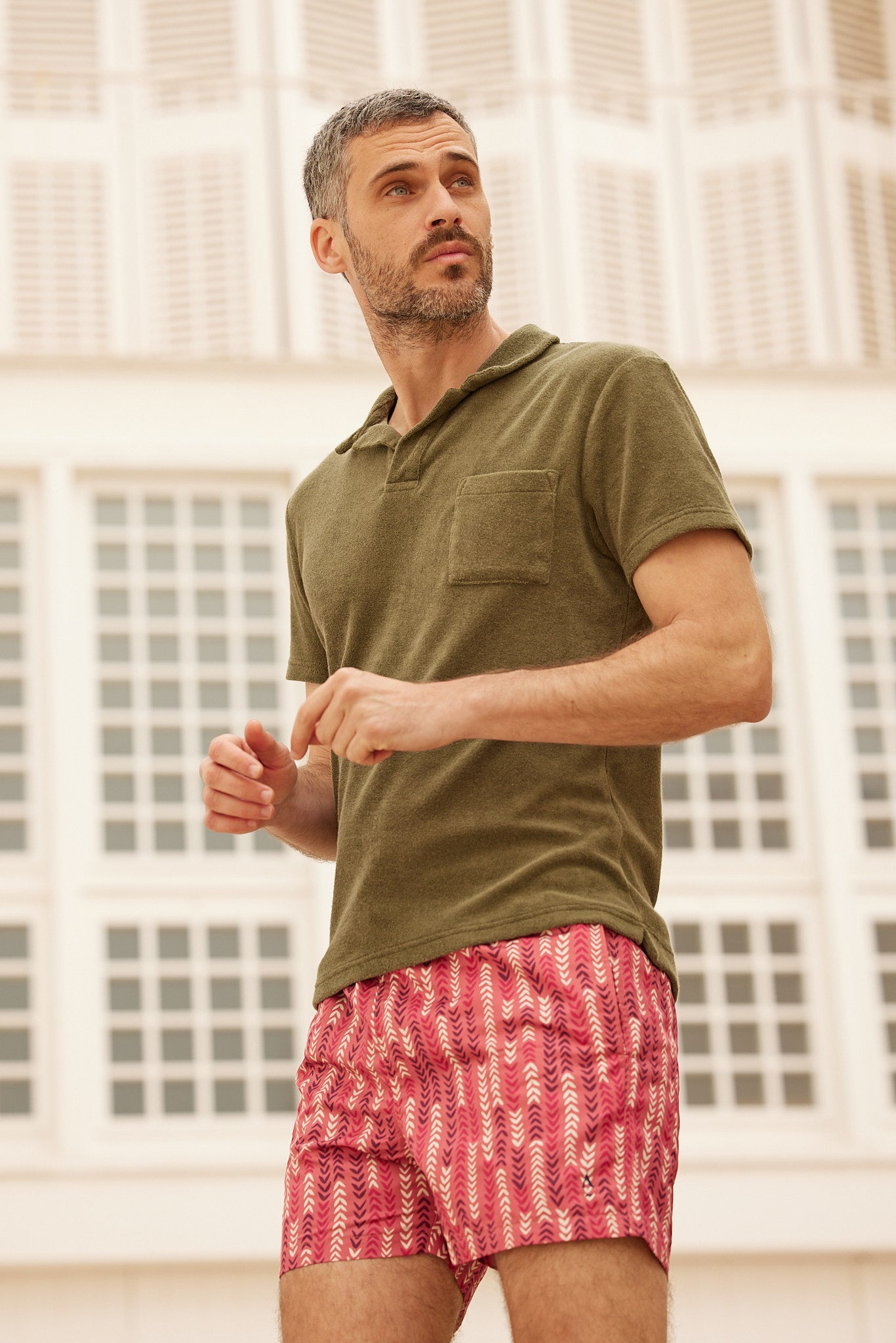 Short de bain - Mistral brique