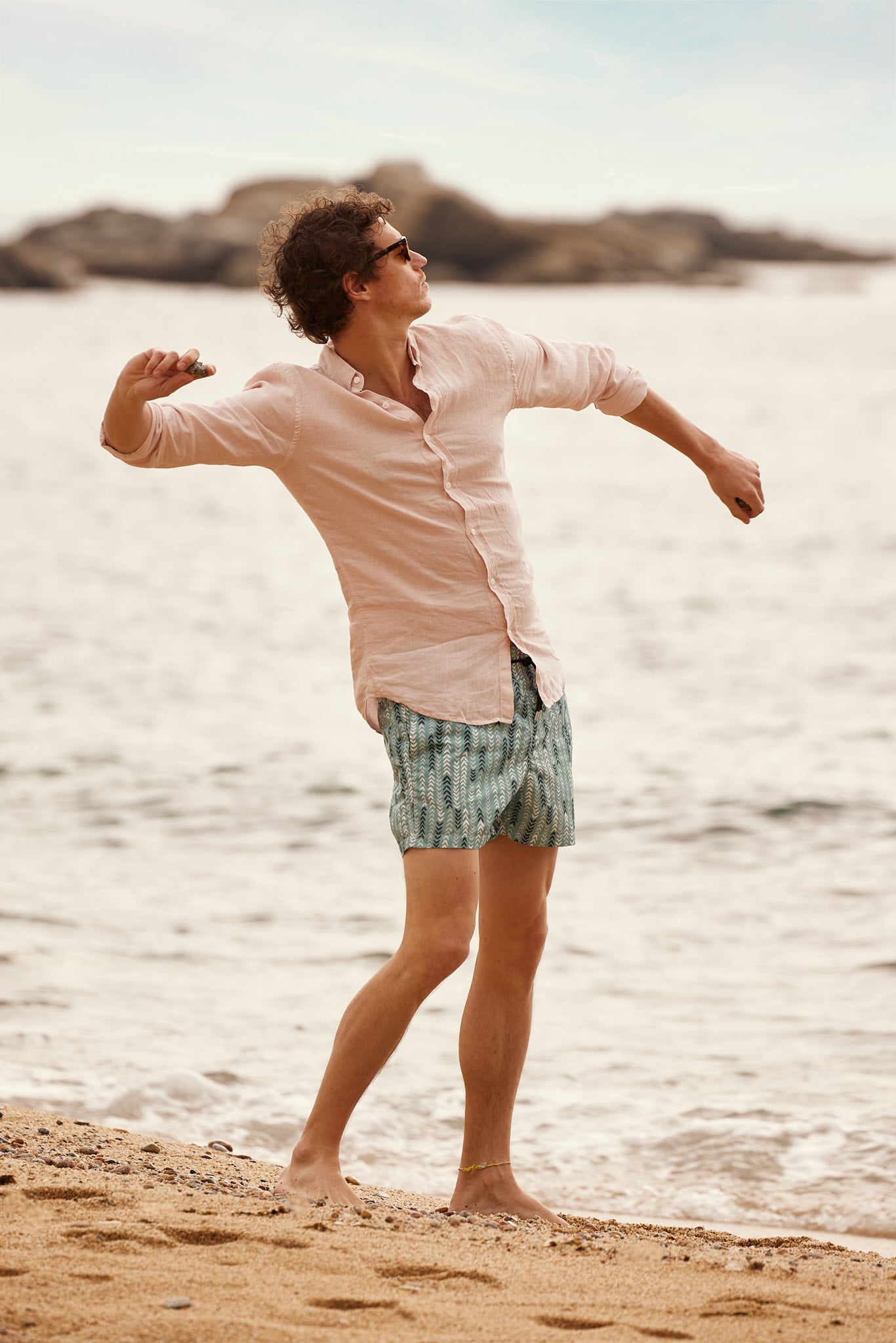 Short de bain - Mistral vert d'eau