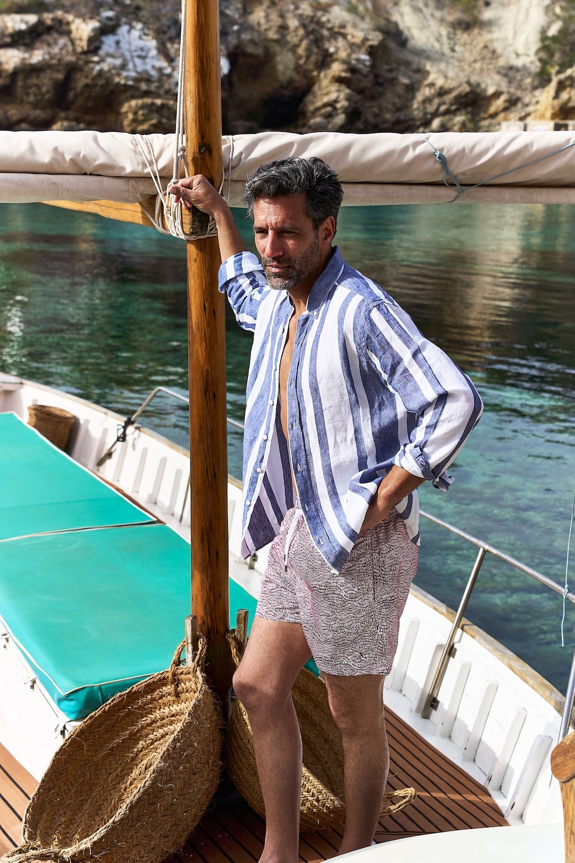 Striped linen shirt