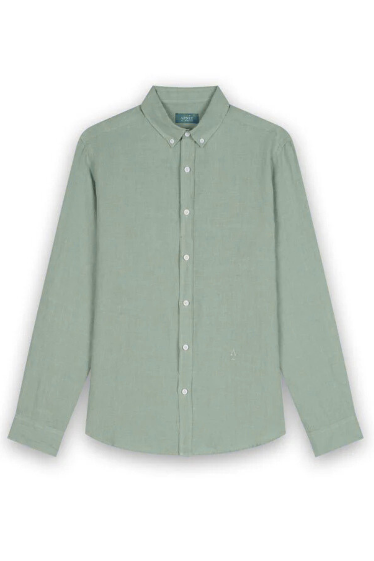 Chemise verte en lin haut de gamme et éco-responsable pour homme