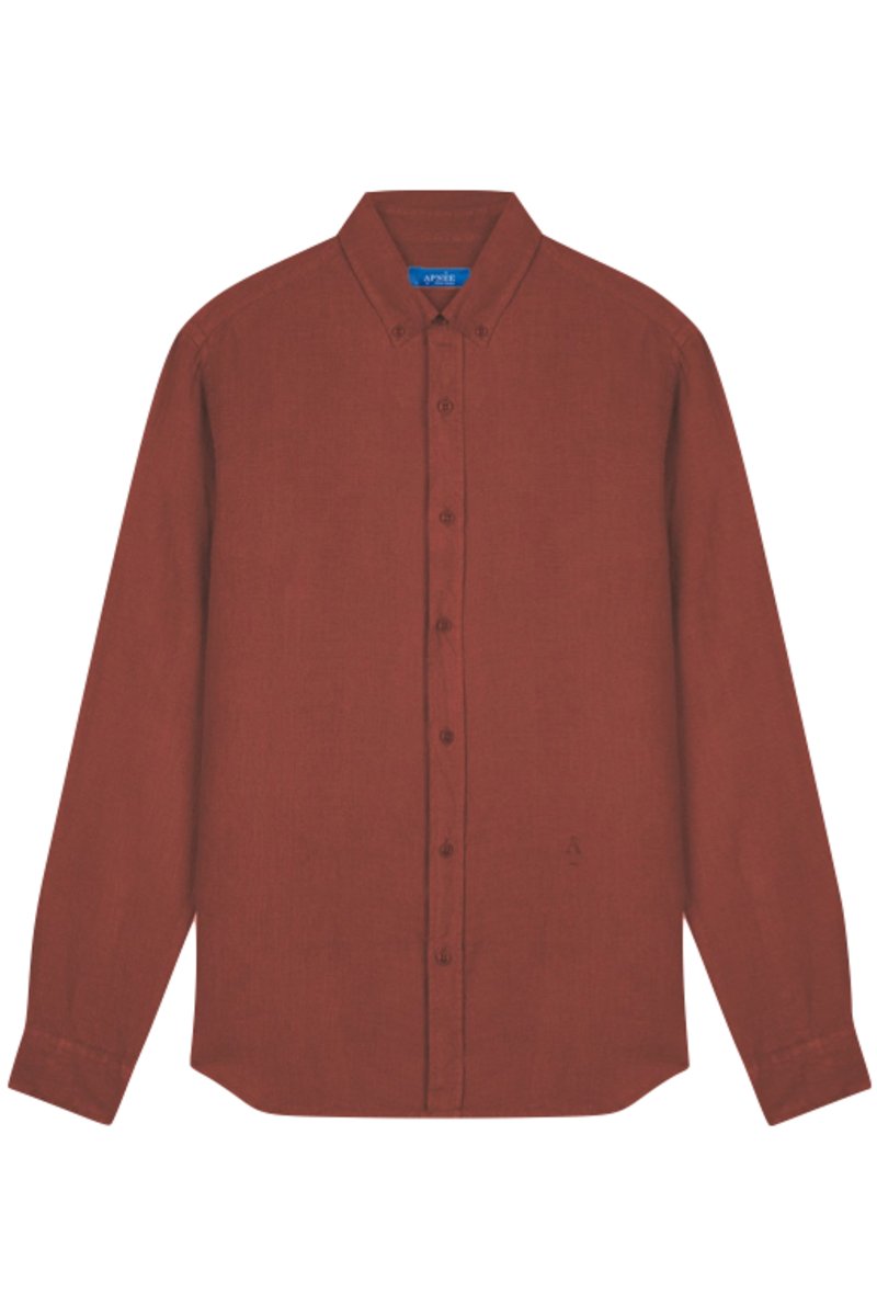 Chemise en lin mattone
