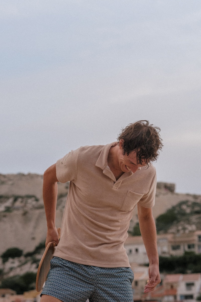 polo éponge beige