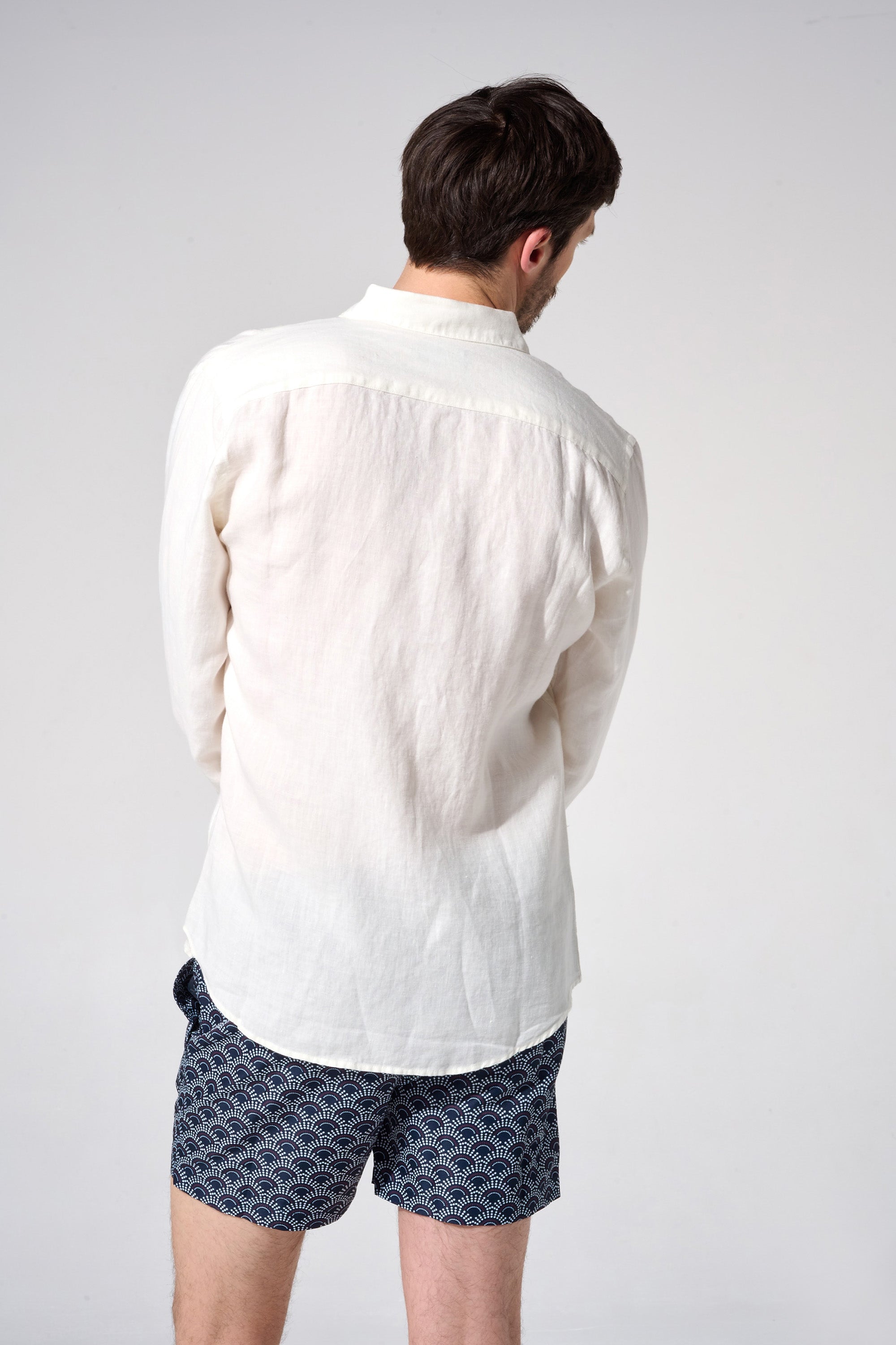 Short de bain - Ecume bleu