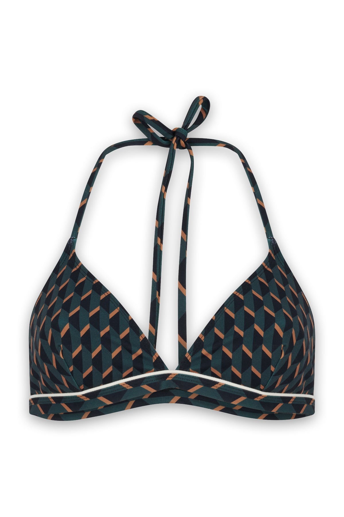 Haut de maillot de bain femme vert foncé