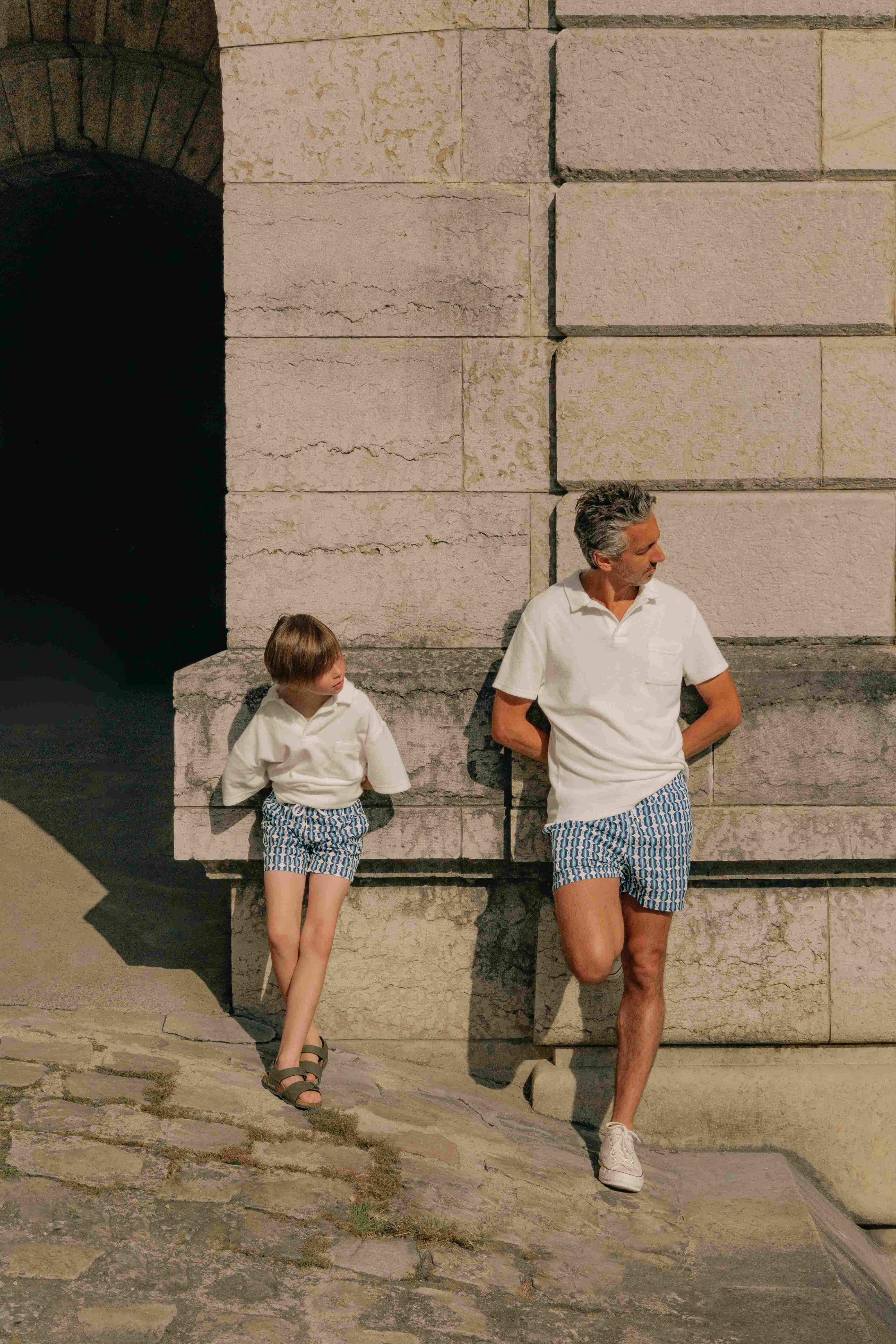 Father/Son swimshorts pack - Blue Salento