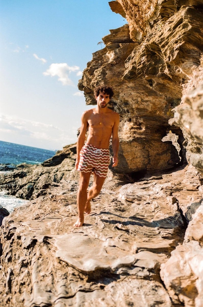 Maillot de bain moutarde homme