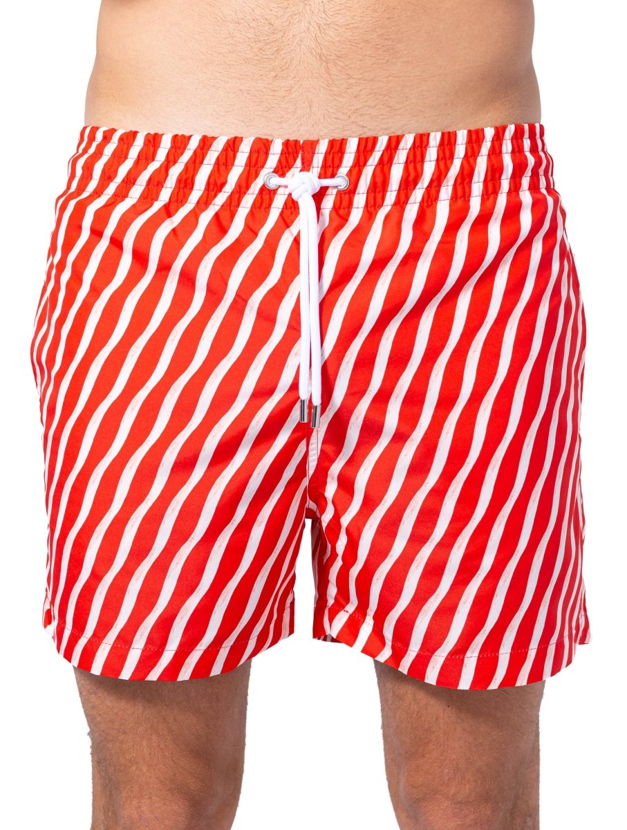 Swimshorts - Red Ondulations