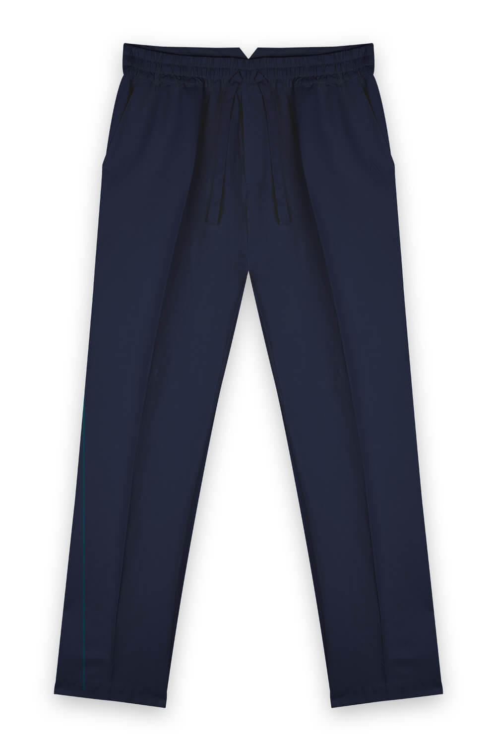 Pantalon lin homme bleu marine