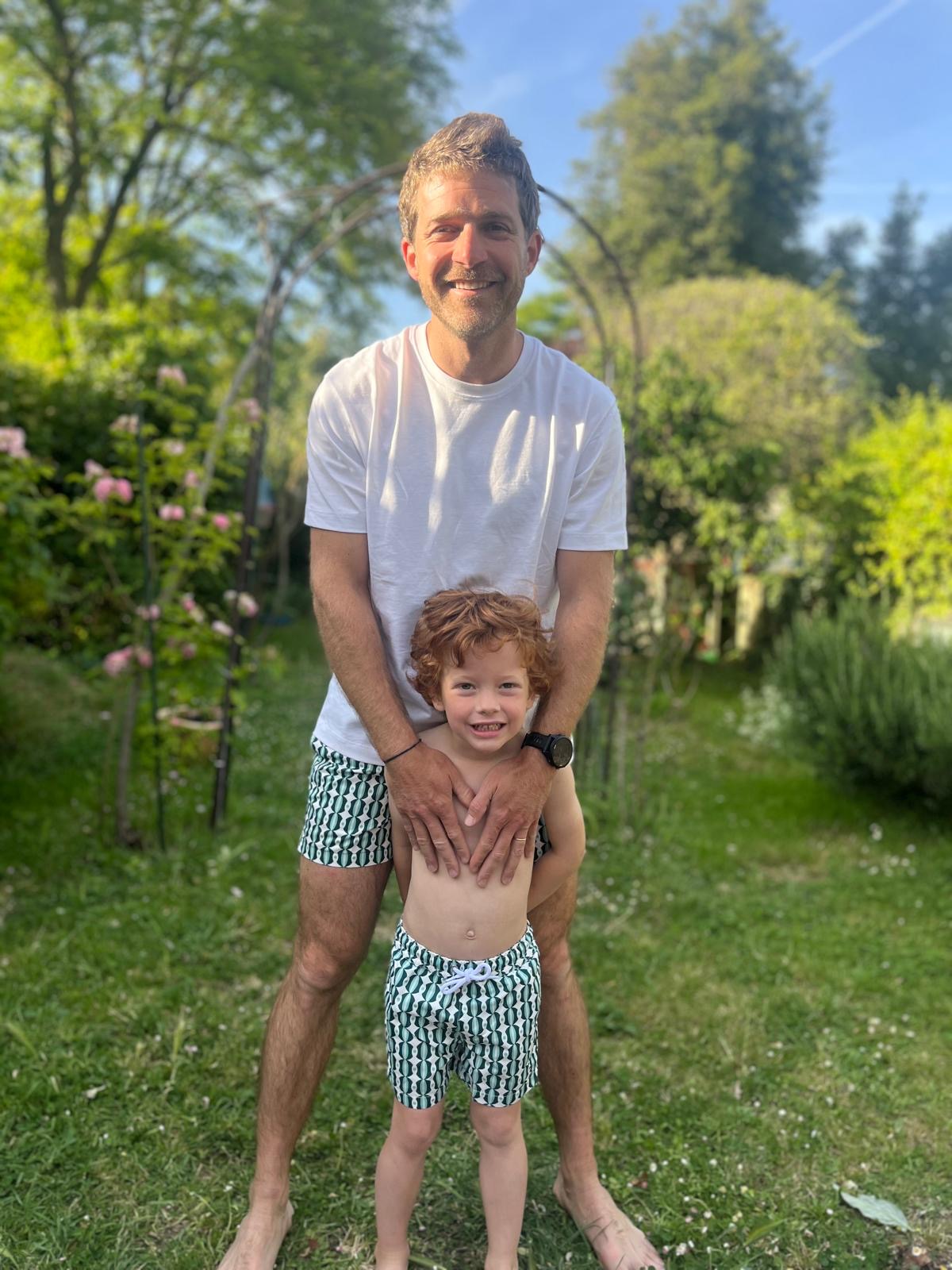 Father/Son swimshorts pack - Green Salento