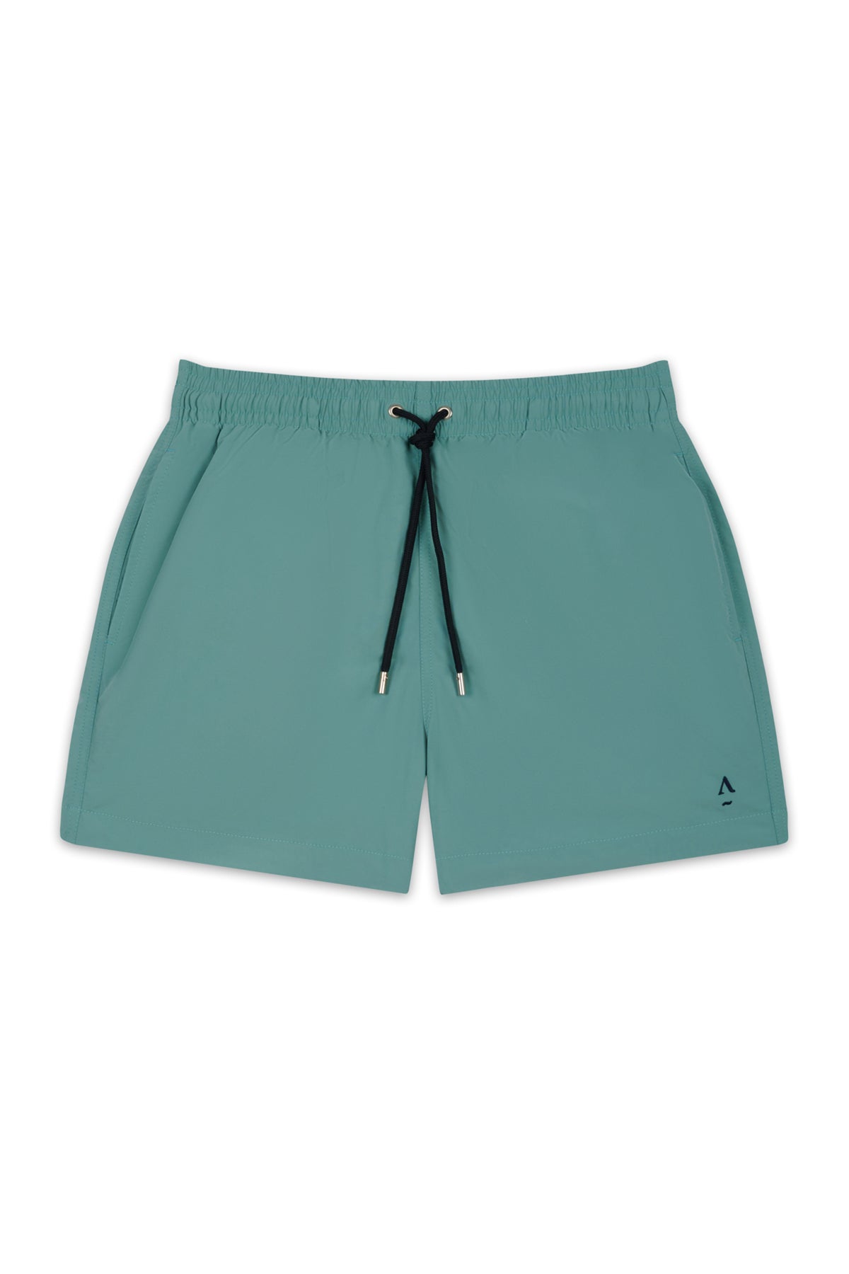 Short de bain - Uni vert