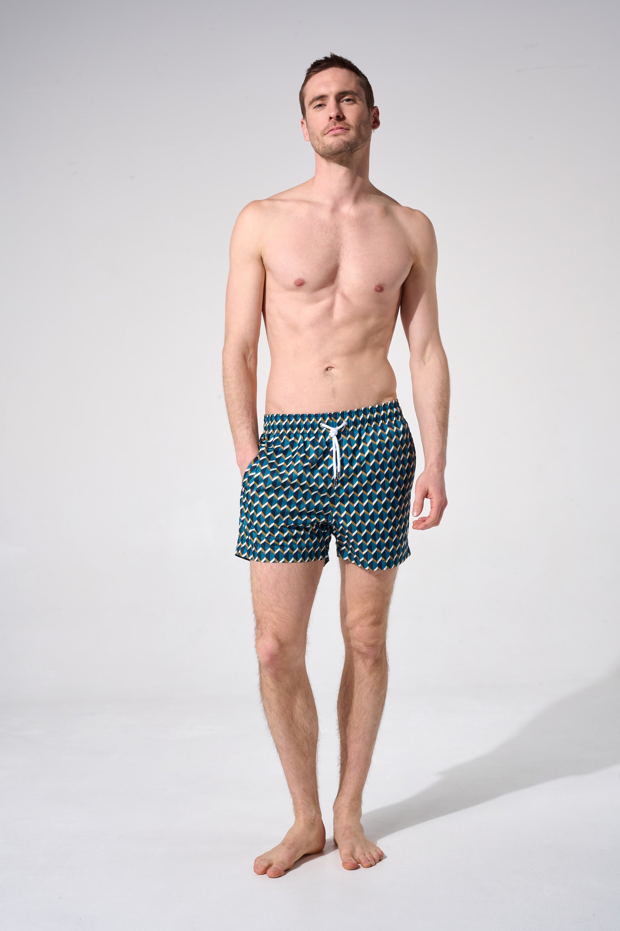 Short de bain - Zellige bleu