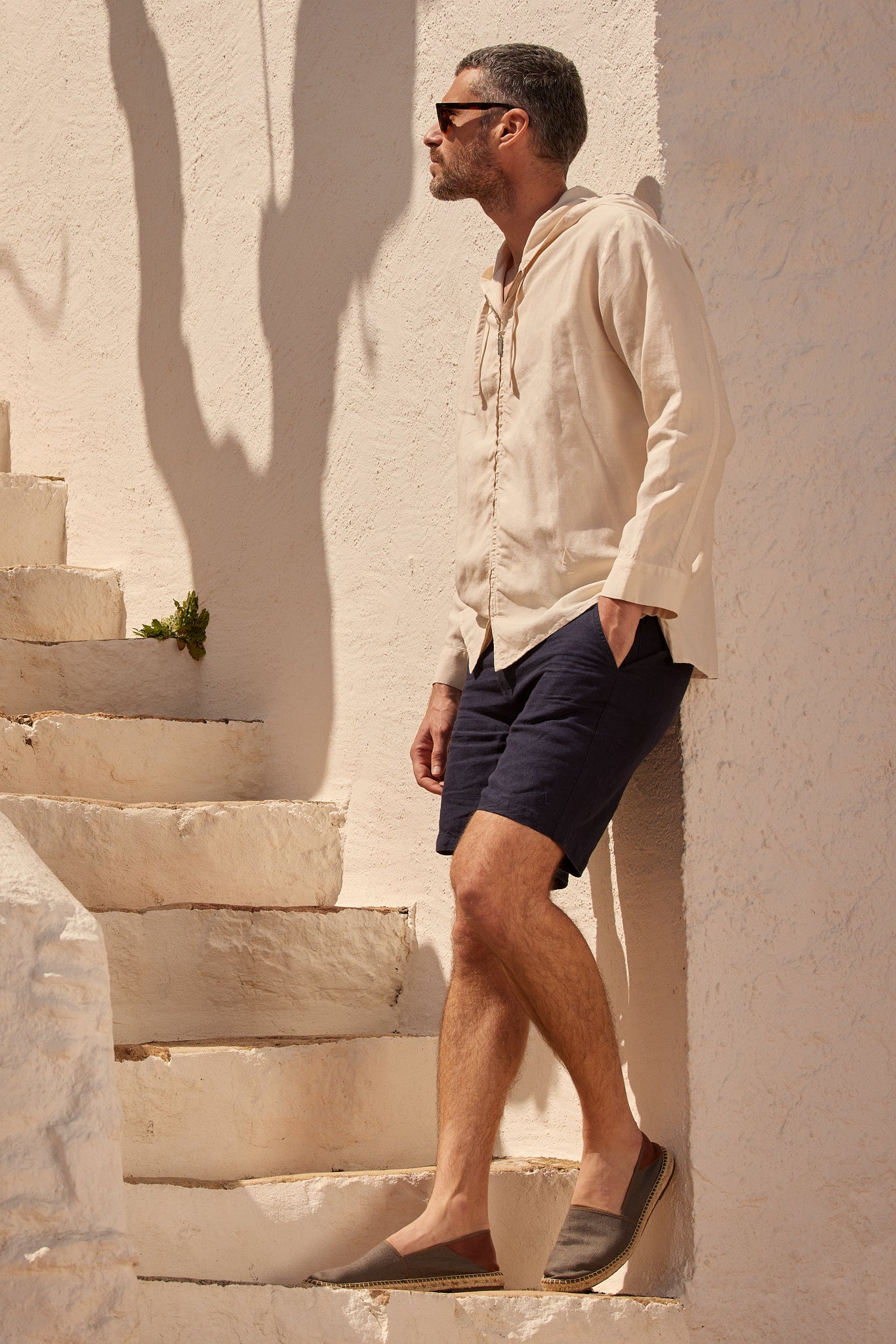 bermuda bleu homme