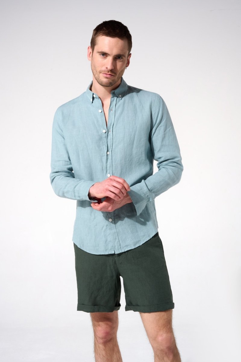 chemise bleu homme