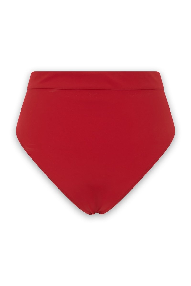 culotte haute femme rouge