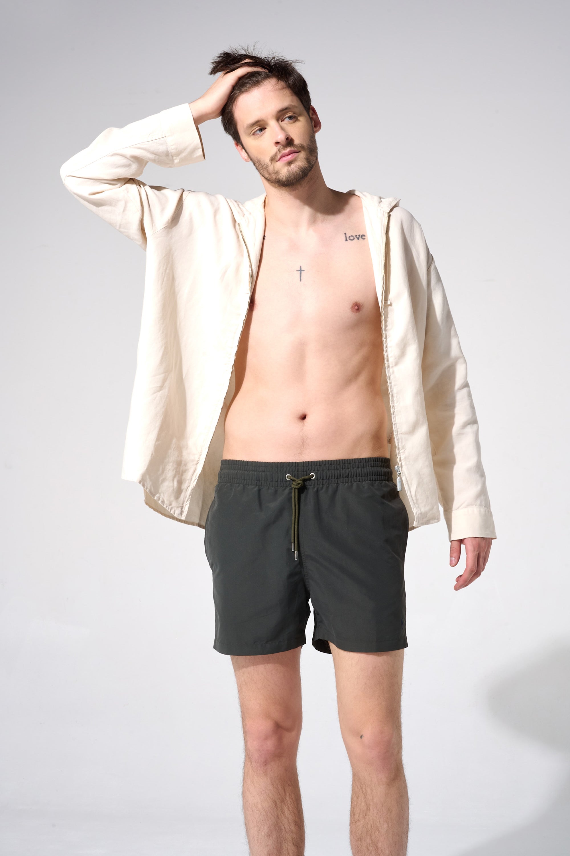 maillot de bain homme kaki