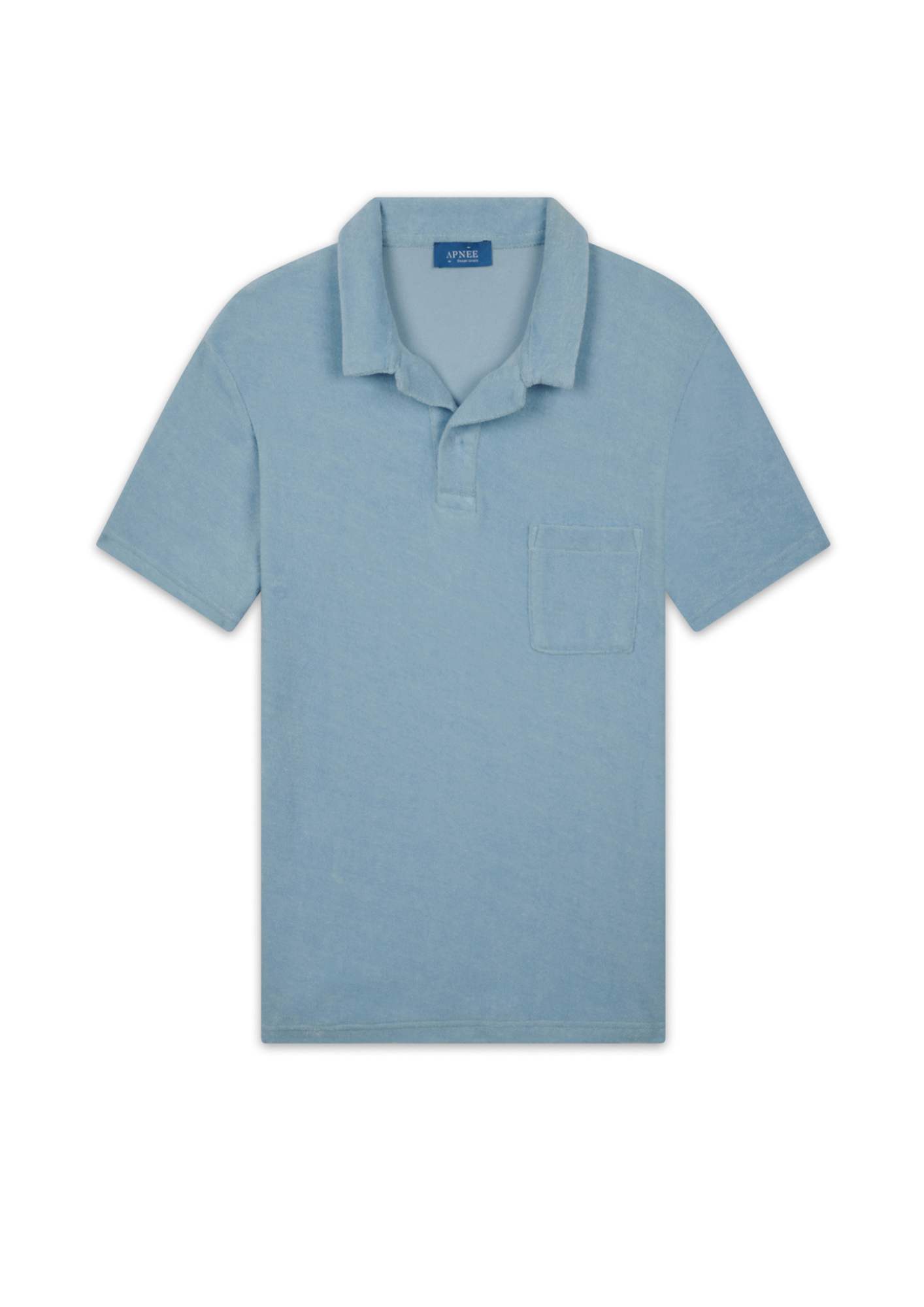 Polo Eponge bleu ciel