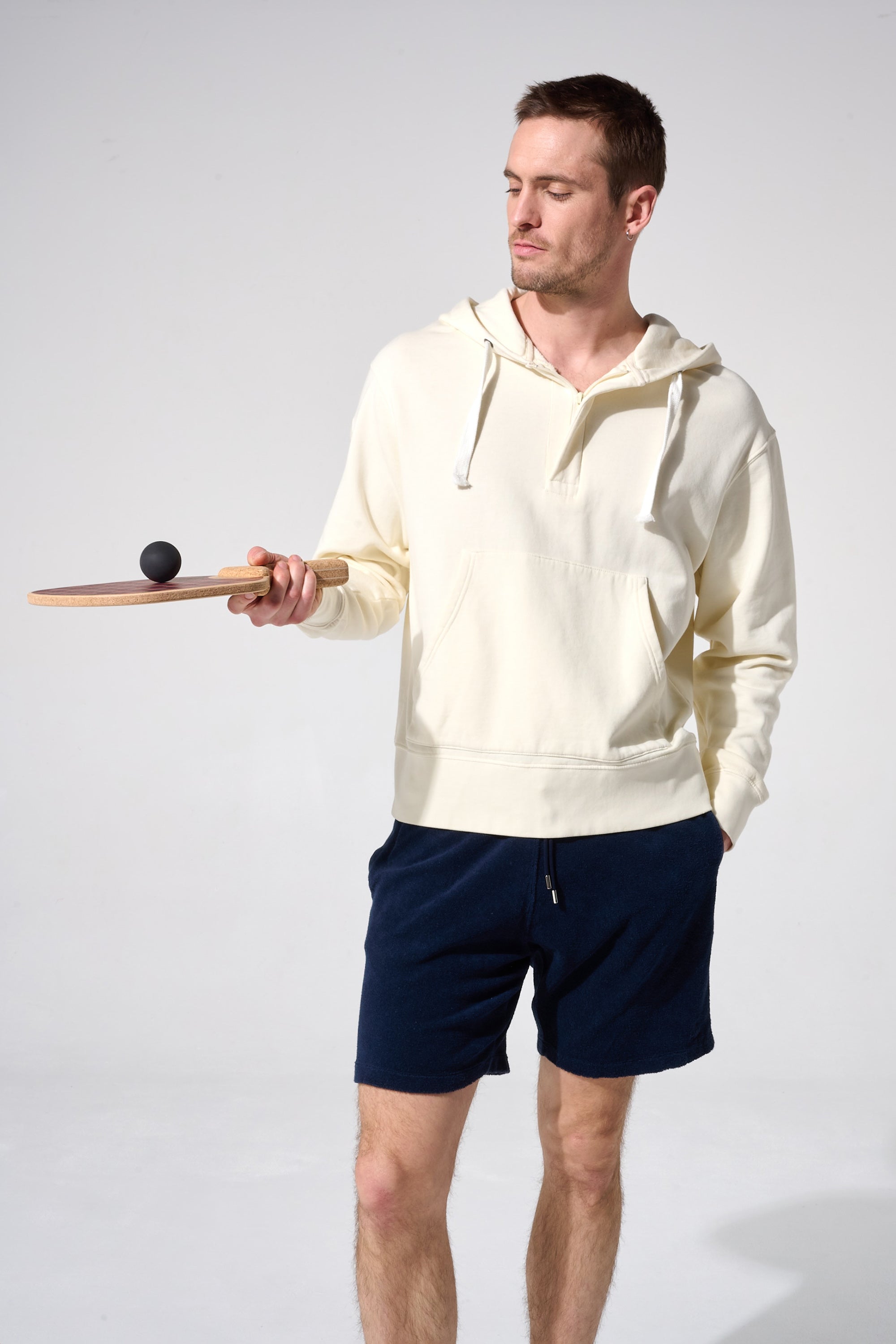 short éponge bleu homme