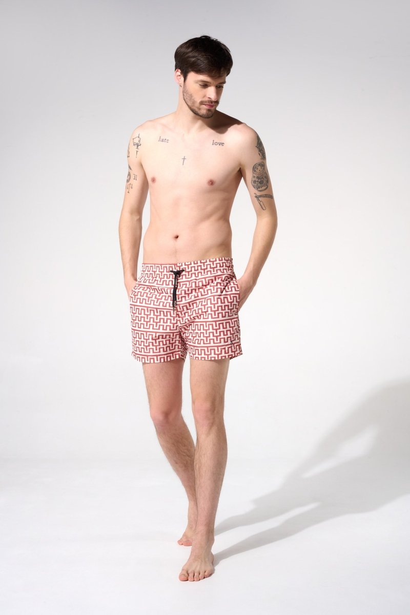 short de bain cavoli brique