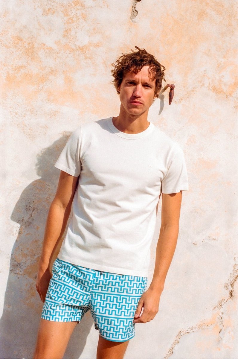 short de bain homme cavoli turquoise