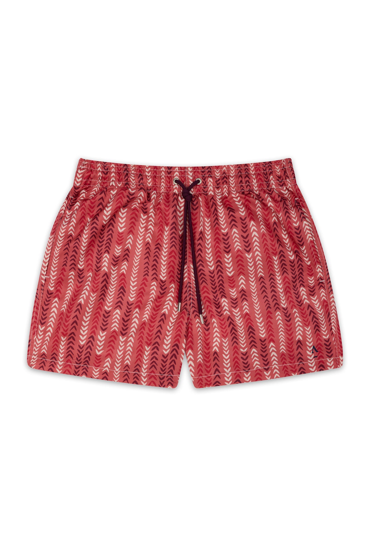 short de bain imprimé brique