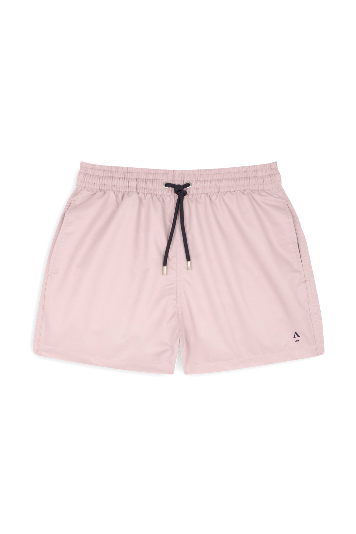 short de bain uni rose