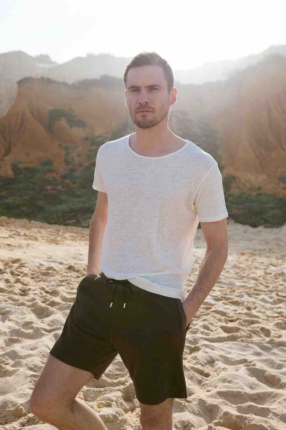 tshirt lin ecru