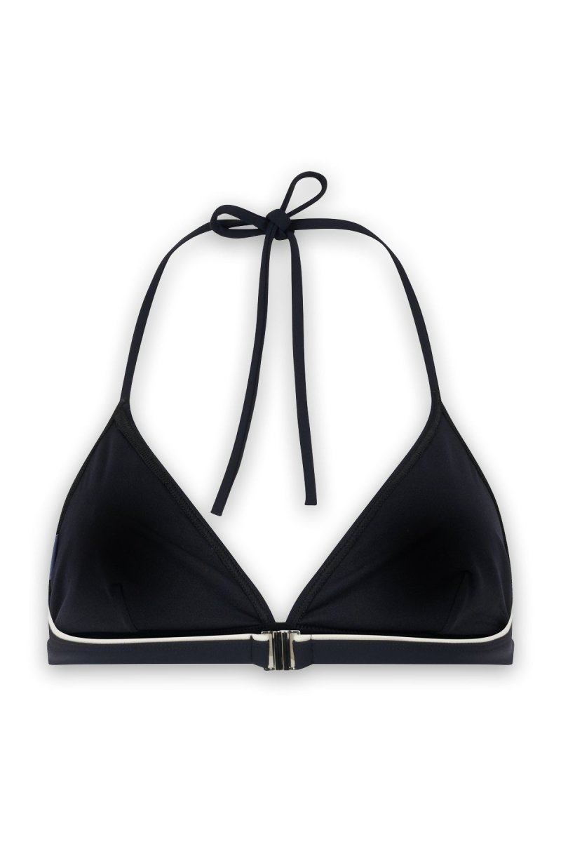 Haut de maillot de bain noir reverso