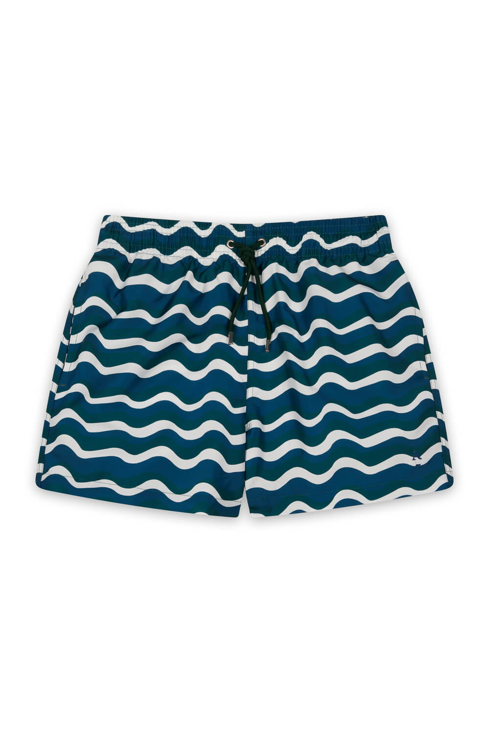 Short de bain imprimé bleu homme