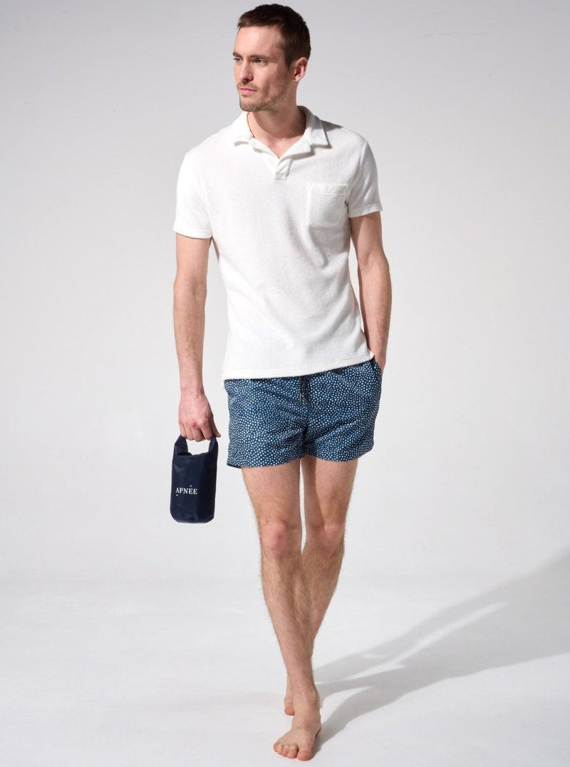 short de bain abysses bleu