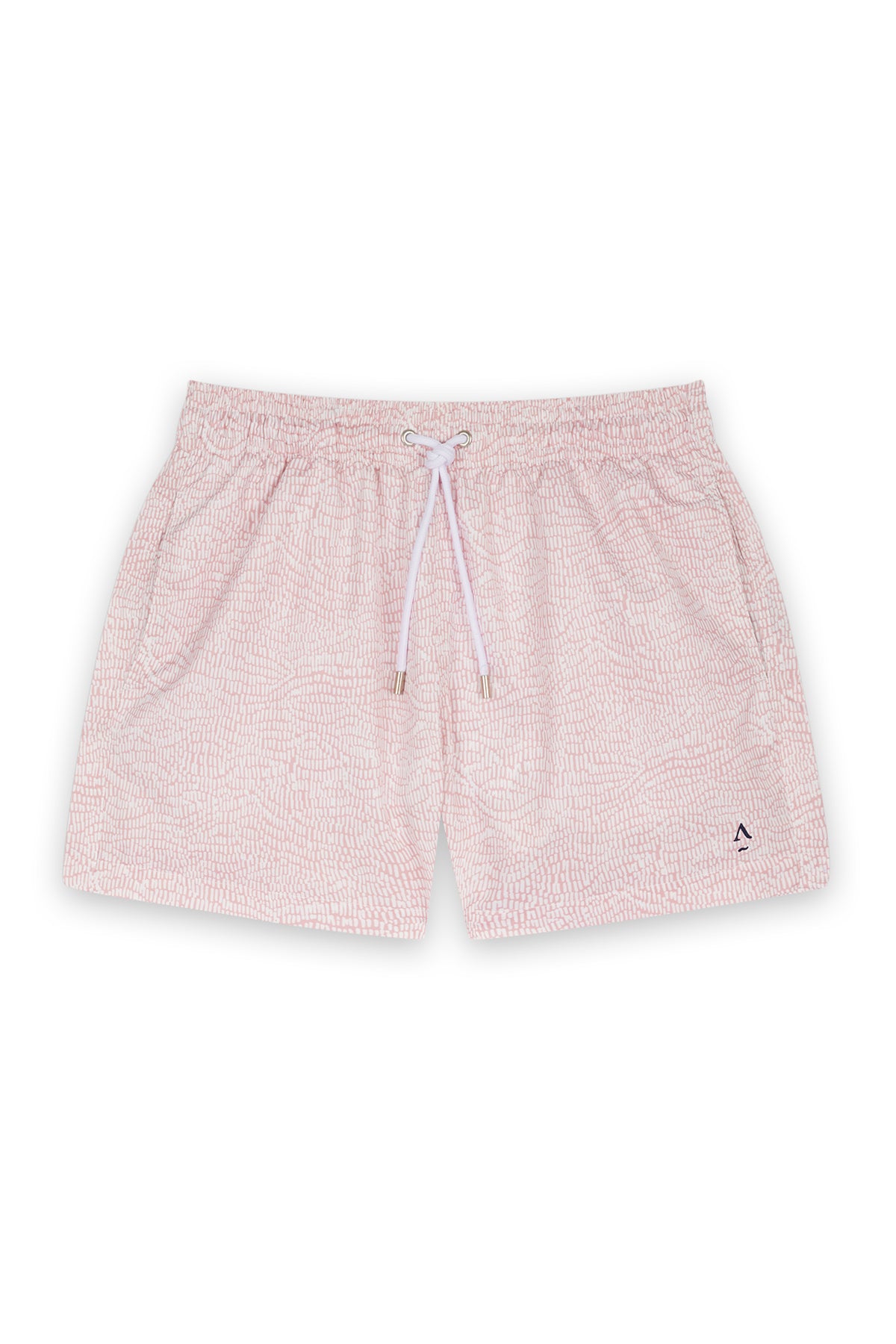 short de bain à relief rose clair