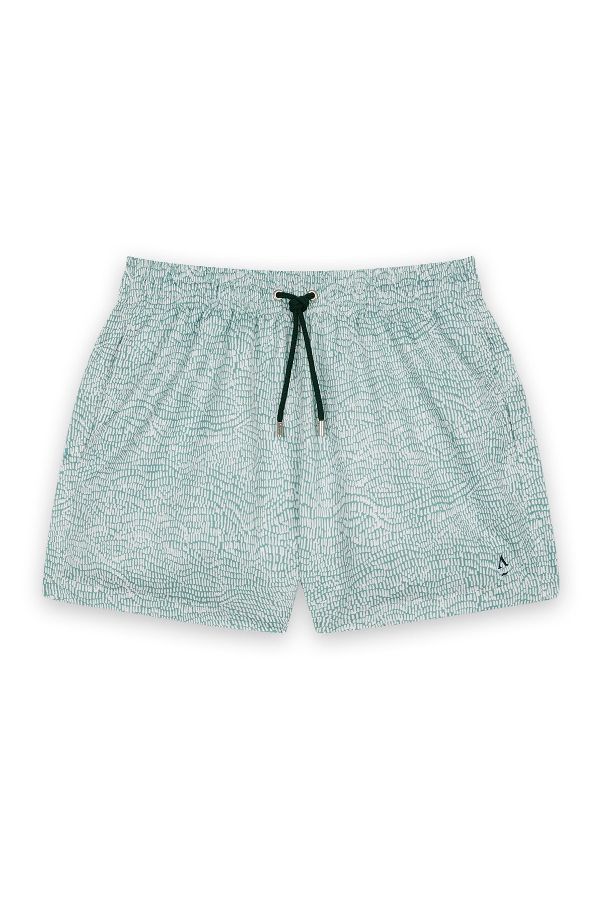 short de bain à relief vert clair
