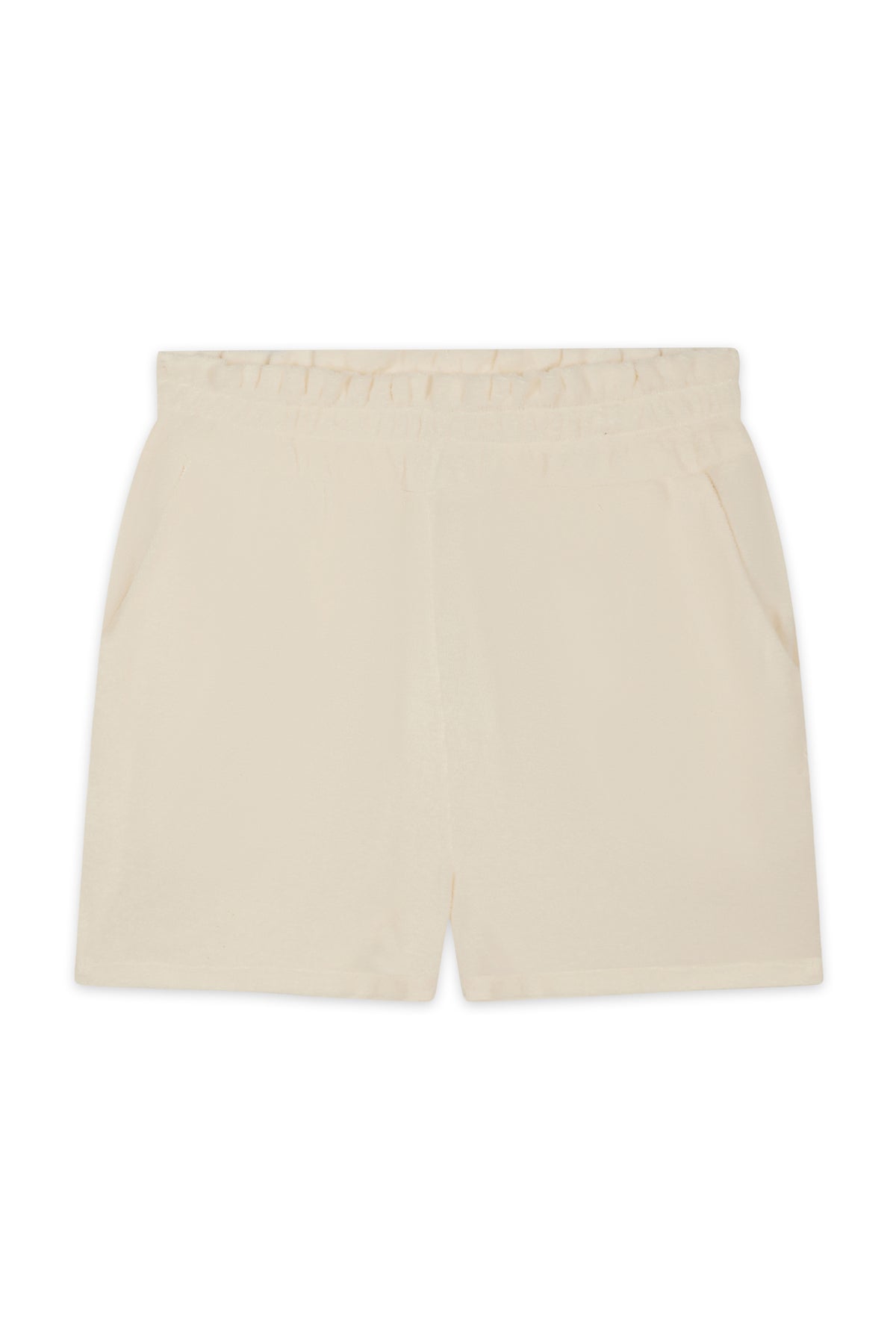 short éponge blanc femme