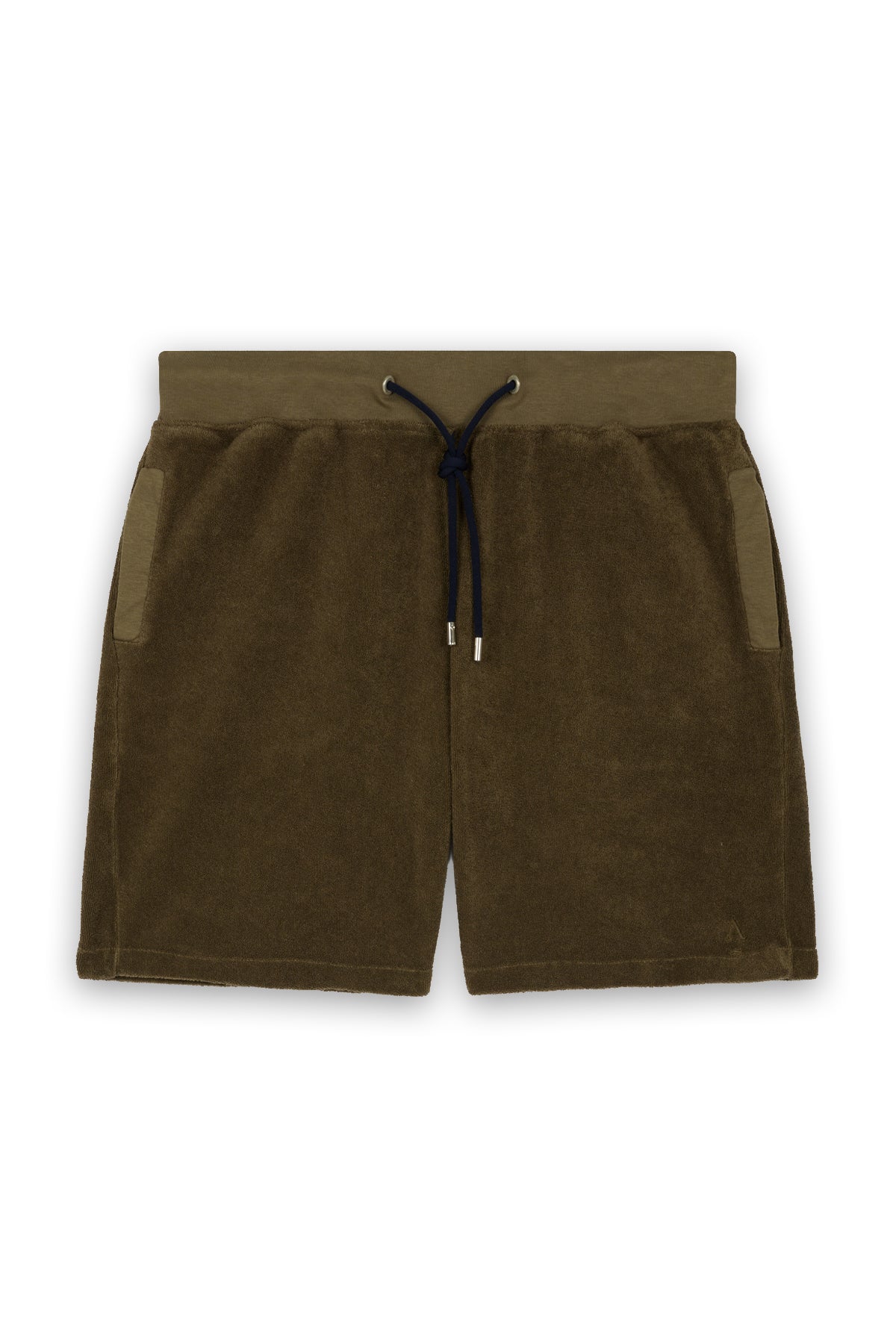 Khaki terrycloth shorts