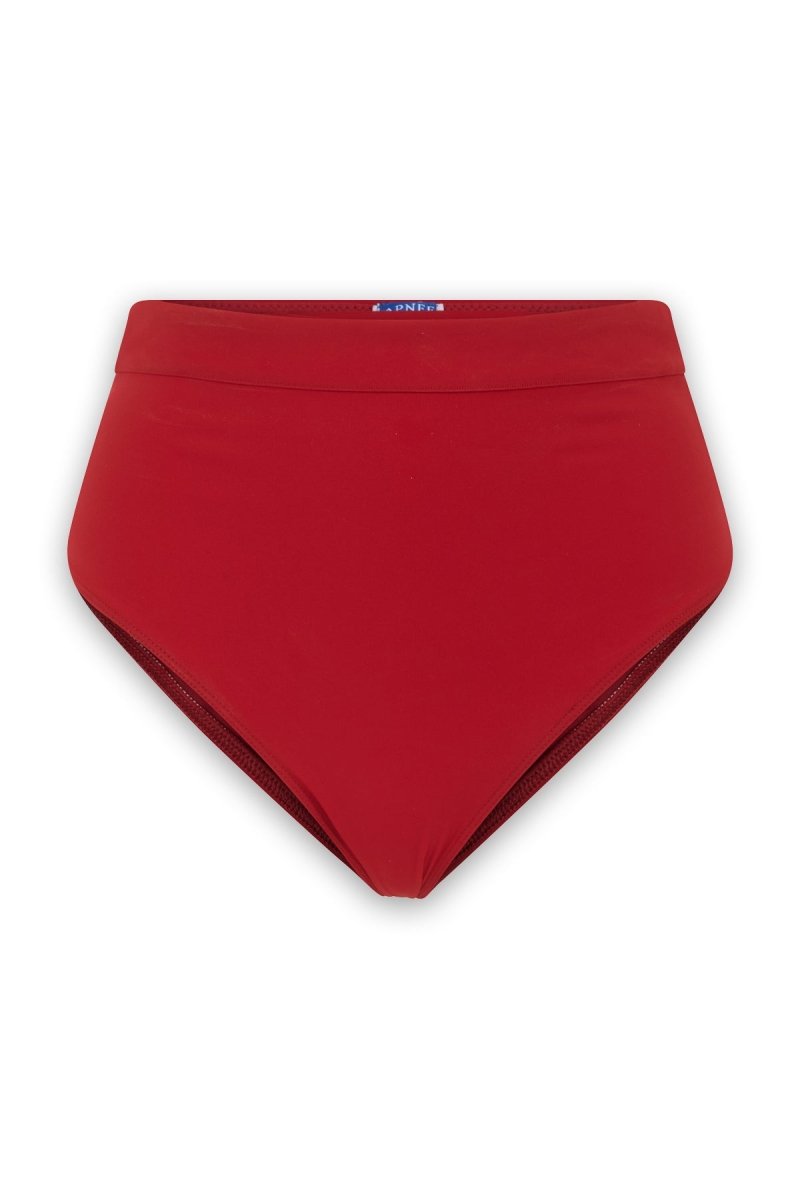 culotte haute maillot bain femme rouge