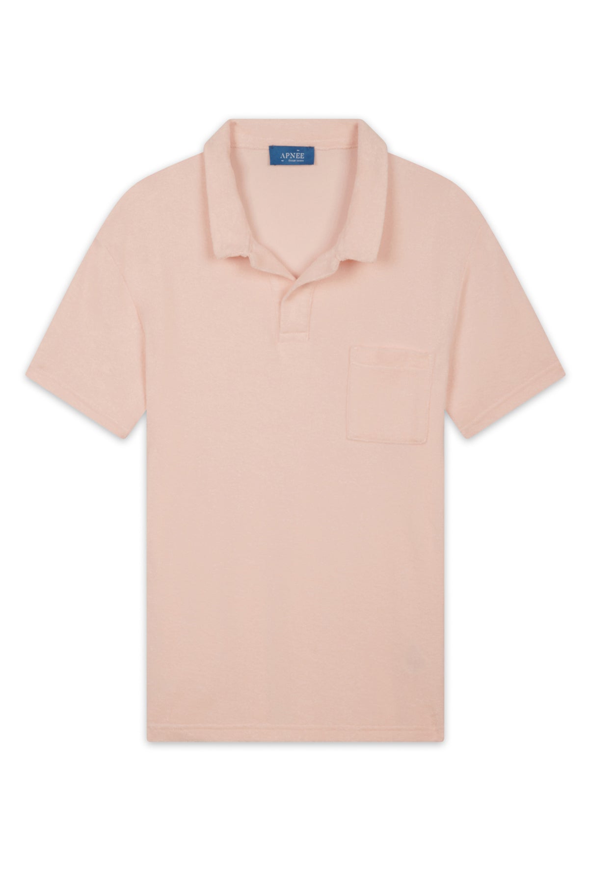 Polo éponge homme rose