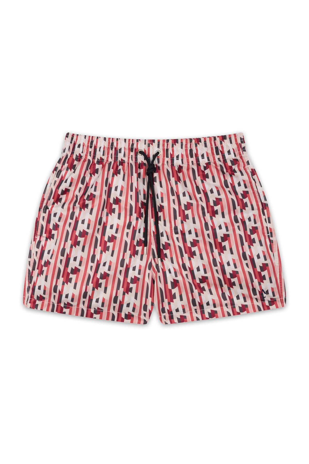short de bain homme noeuds brique