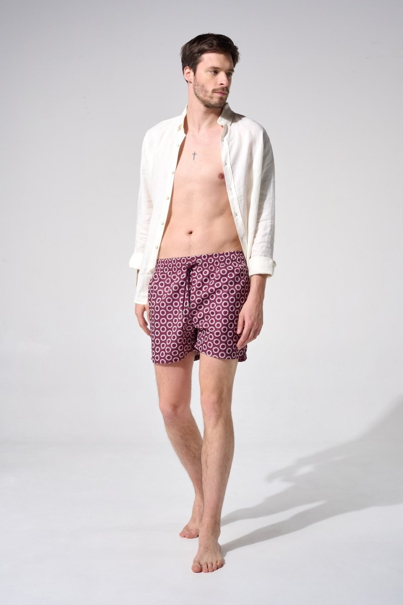 short de bain homme oursin pourpre