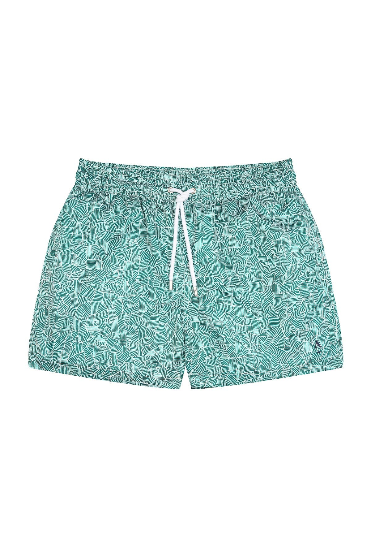 short de bain homme reflets vert