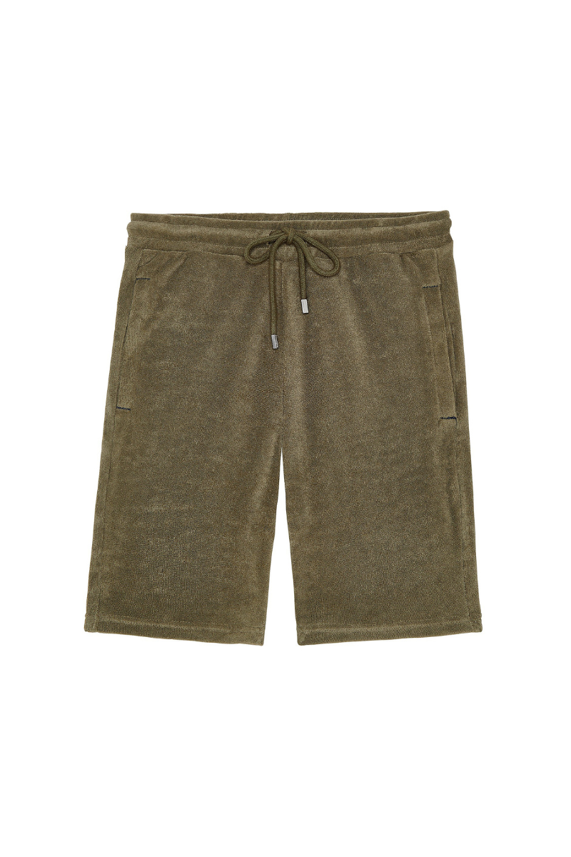short eponge kaki homme