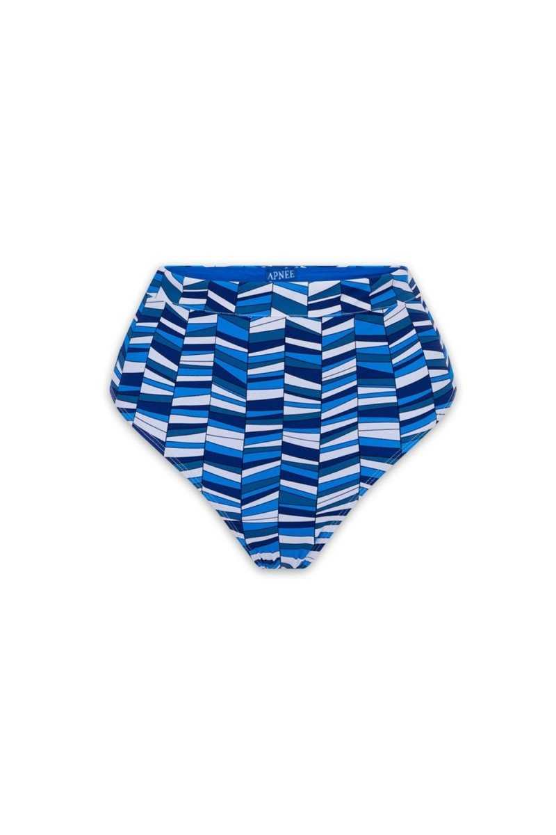 Culotte Haute de maillot de bain femme bleu