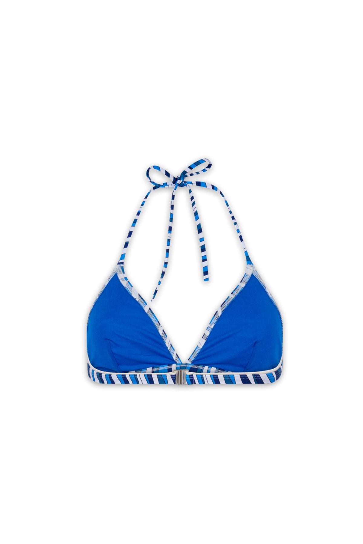 Haut de maillot de bain bleu reverso