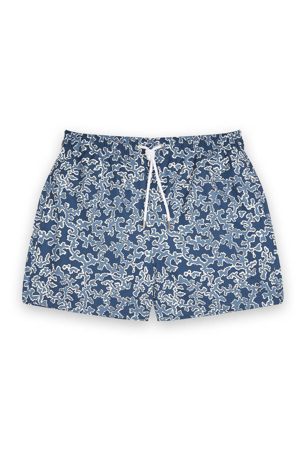 Short de bain bleu homme à motifs 