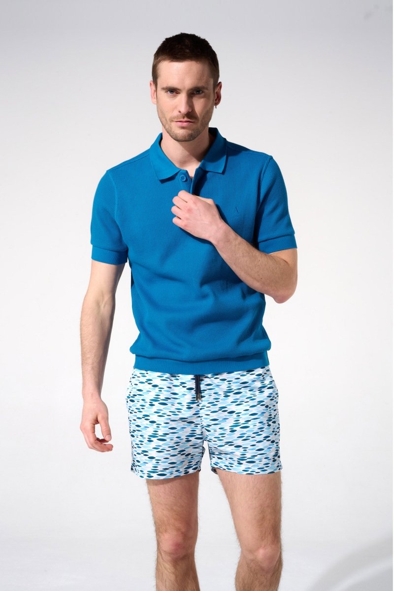 Short de bain glassy bleu 
