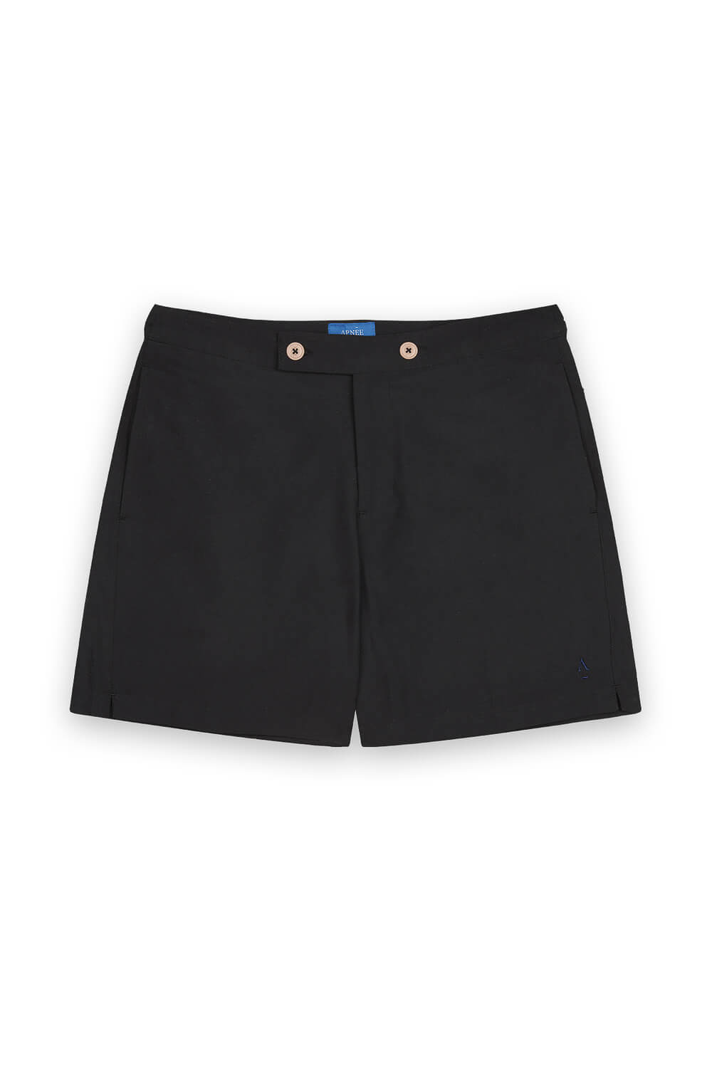 Short de bain uni noir