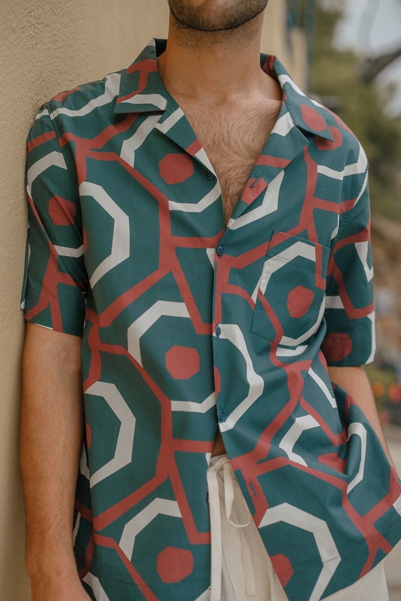 chemise homme à motifs
