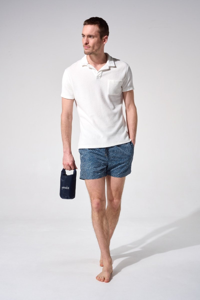 short de bain abysses bleu