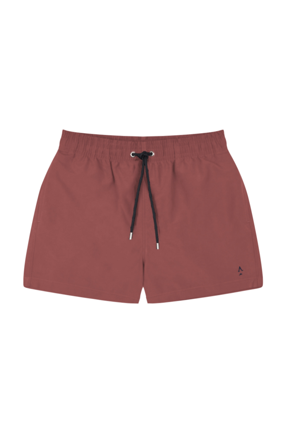short de bain uni brique